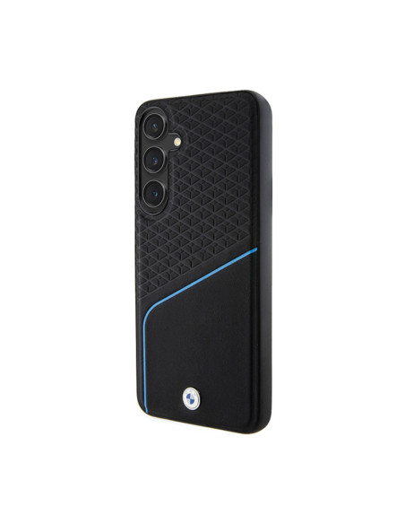Etui Do Samsung Galaxy S24 BMW Signature Leather Textured & Line MagSafe Czarny