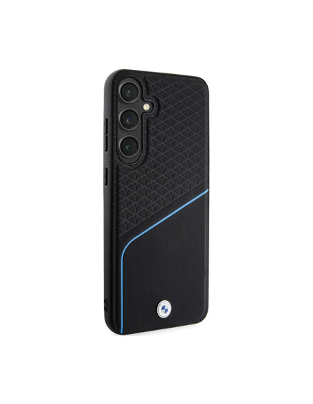 Etui Do Samsung Galaxy S24 BMW Signature Leather Textured & Line MagSafe Czarny