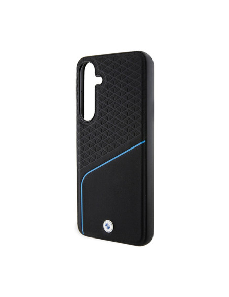 Etui Do Samsung Galaxy S24 BMW Signature Leather Textured & Line MagSafe Czarny