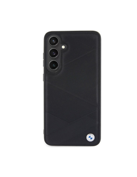 Etui Do Samsung Galaxy S24 BMW Signature Leather Crossing Lines Pattern Czarny