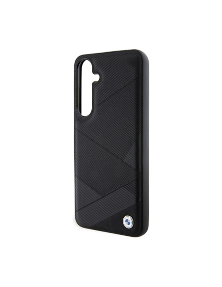 Etui Do Samsung Galaxy S24 BMW Signature Leather Crossing Lines Pattern Czarny