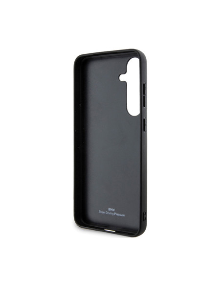 Etui Do Samsung Galaxy S24 BMW Signature Leather Crossing Lines Pattern Czarny