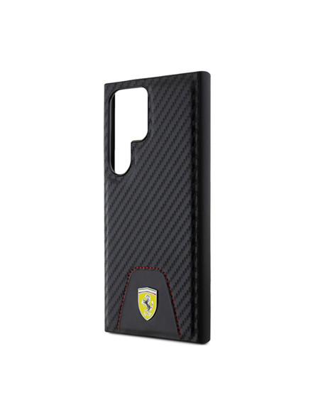Etui Do Samsung Galaxy S24 Ultra Ferrari Carbon Stitched Bottom Czarny