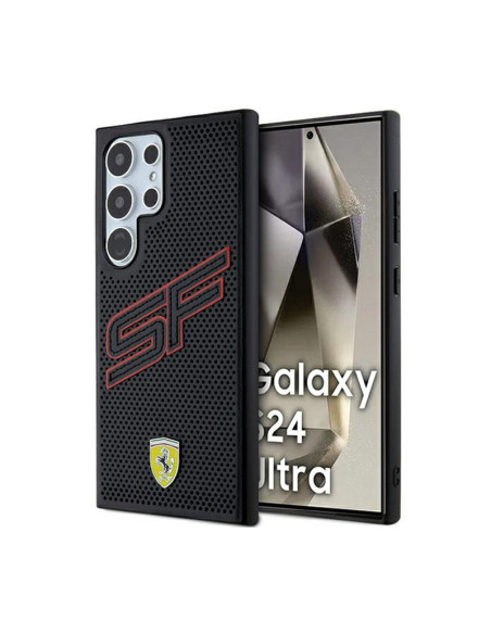 Etui Do Samsung Galaxy S24 Ultra Ferrari Big SF Perforated Czarny