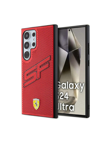 Etui Do Samsung Galaxy S24 Ultra Ferrari Big SF Perforated Czerwony