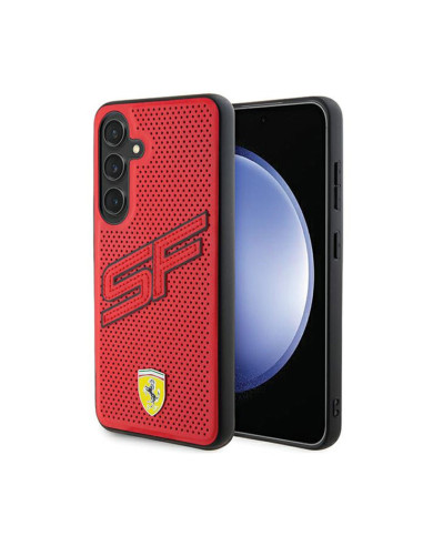 Etui Do Samsung Galaxy S24 Ferrari Big SF Perforated Czerwony