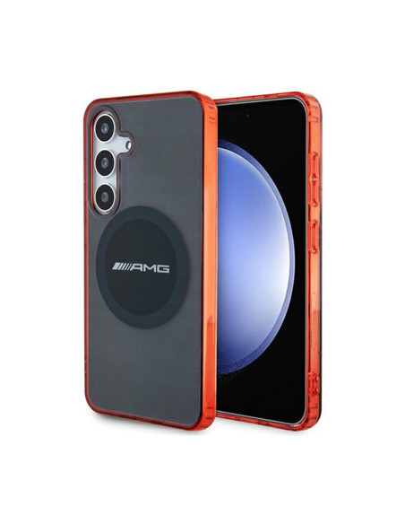 Etui Do Samsung Galaxy S24 AMG Transparent Bicolor MagSafe Czarny