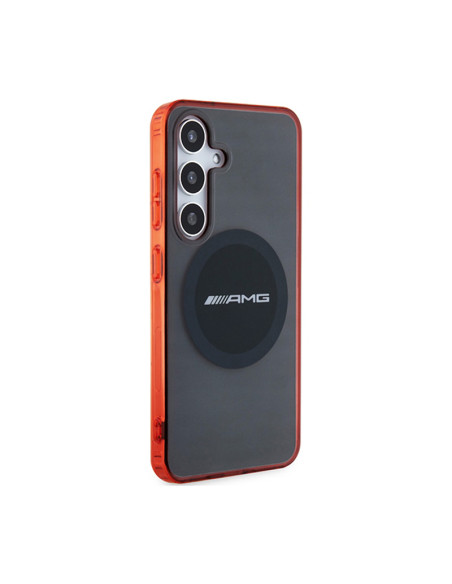 Etui Do Samsung Galaxy S24 AMG Transparent Bicolor MagSafe Czarny