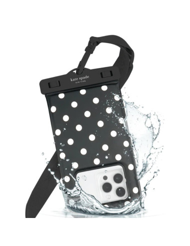 Etui wodoodporne do smartfonów do 6.7" Kate Spade New York Waterproof Floating Pouch Czarny
