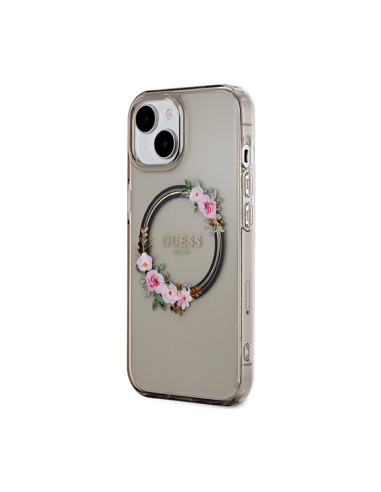 Etui Do iPhone 15 Guess IML Flowers Wreath...