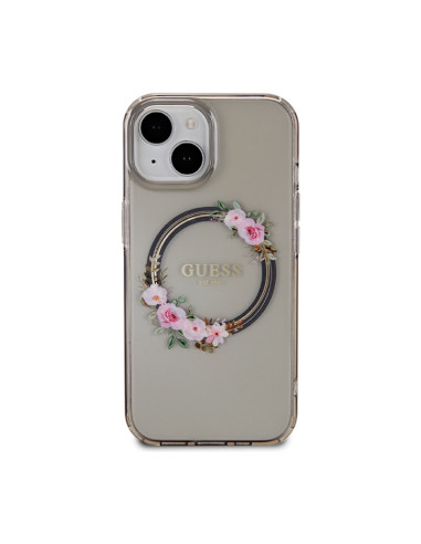 Etui Do iPhone 15 Guess IML Flowers Wreath...
