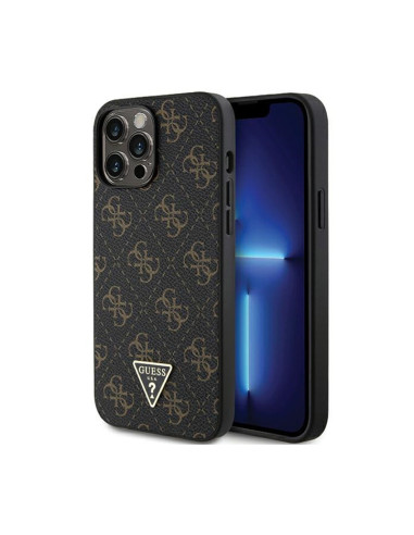 Etui Do iPhone 14 Pro Guess 4G Triangle Metal Logo Czarny