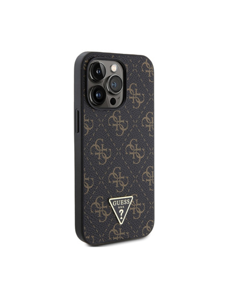 Etui Do iPhone 14 Pro Guess 4G Triangle Metal Logo Czarny