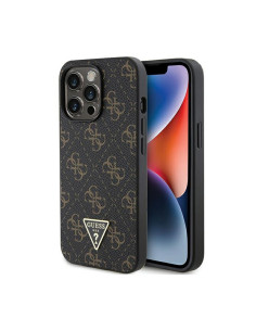 Etui Do iPhone 13 Pro Guess 4G Triangle Metal Logo Czarny