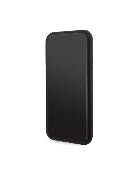 Etui Do iPhone 11 Guess 4G Triangle Metal Logo Czarny