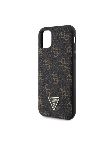 Etui Do iPhone 11 Guess 4G Triangle Metal Logo Czarny