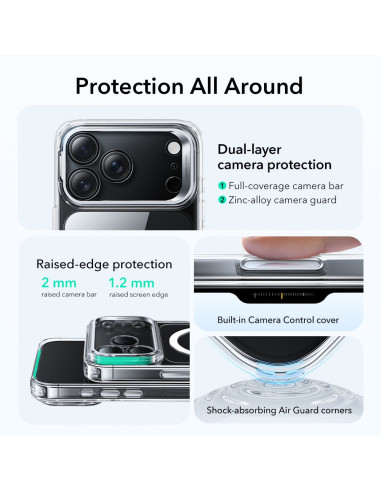 Etui do iPhone 17 Pro Max ESR MagSafe Hybrid z...