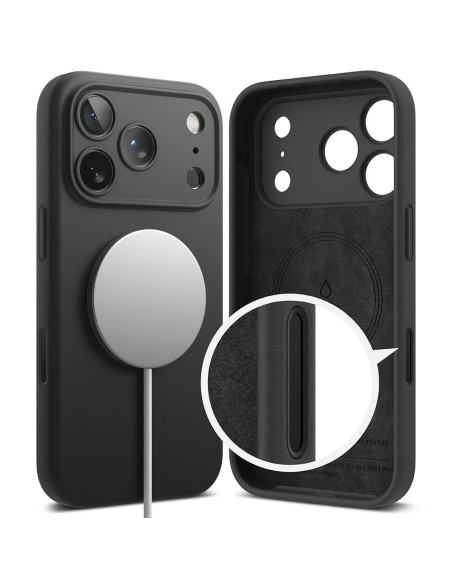 Etui do iPhone 17 Pro Max Ringke MagSafe Silicone MagSafe Czarny
