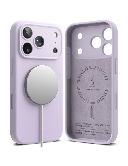Etui do iPhone 17 Pro Max Ringke MagSafe Silicone MagSafe Fioletowy
