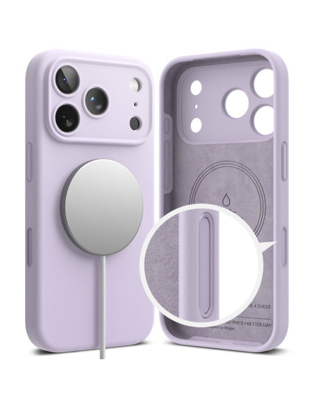 Etui do iPhone 17 Pro Max Ringke MagSafe Silicone MagSafe Fioletowy
