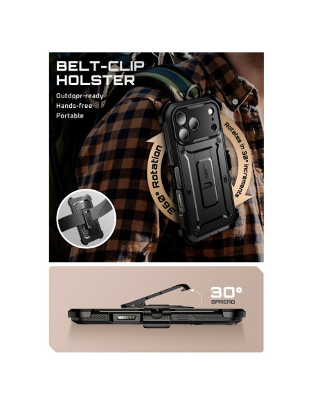 Etui do iPhone 17 Pro Max SupcaseUb Pro Czarny