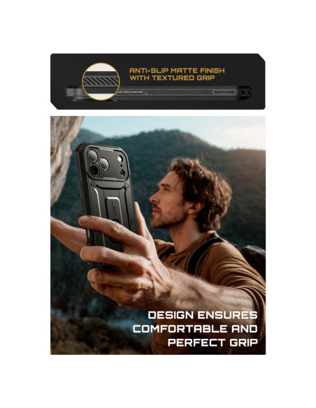 Etui do iPhone 17 Pro Max SupcaseUb Pro Czarny