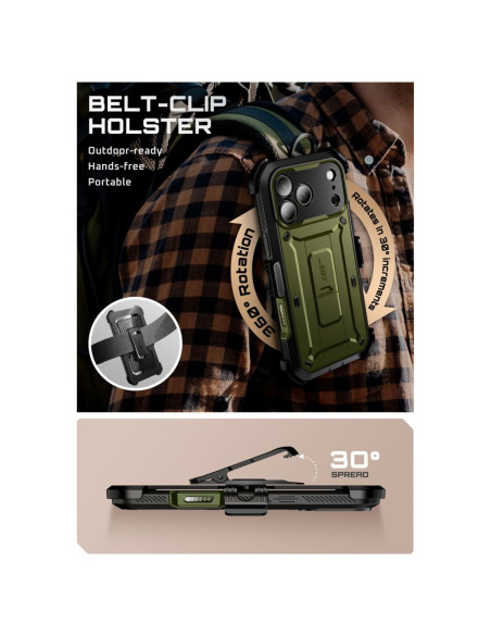 Etui do iPhone 17 Pro Max SupcaseUb Pro Zielony