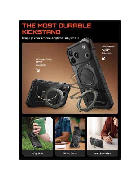 Etui do iPhone 17 Pro Max Supcase MagSafe Ub Grip MagSafe Szary