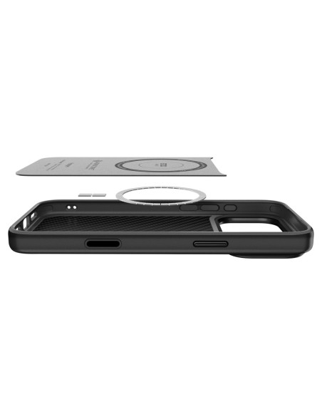 Etui iPhone 17 Pro Max Spigen Magsafe Enzo Aramid "T" Mag Czarny