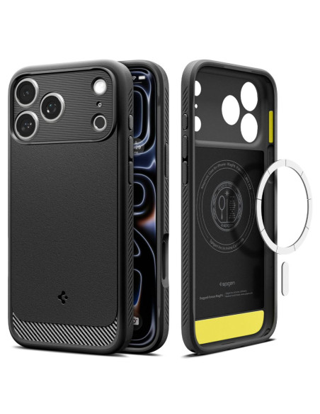 Etui iPhone 17 Pro Max Spigen Magsafe Rugged Armo Czarny