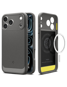 Etui iPhone 17 Pro Max Spigen Magsafe Rugged Armo Szary