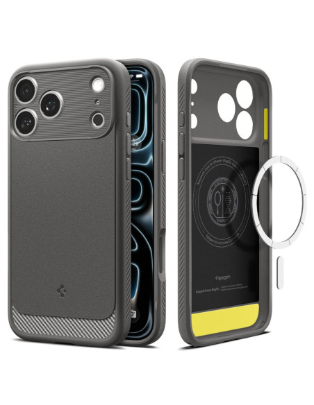 Etui iPhone 17 Pro Max Spigen Magsafe Rugged Armo Szary