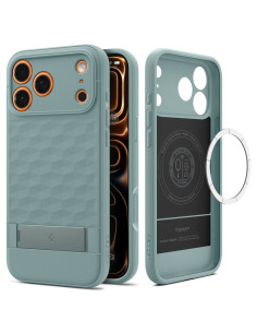 Etui iPhone 17 Pro Max Spigen Magsafe Parallax "S" Zielony