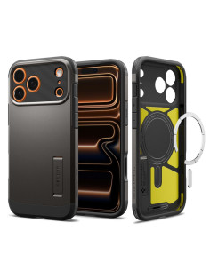 Etui iPhone 17 Pro Max Spigen Magsafe Tought Armor "T" Szary