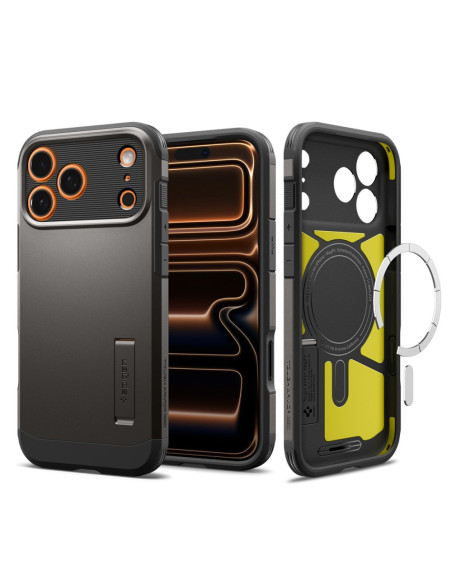 Etui iPhone 17 Pro Max Spigen Magsafe Tought Armor "T" Szary