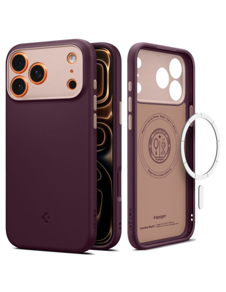 Etui do iPhone 17 Pro Max Spigen MagSafe Nano Pop MagSafe Czerwony