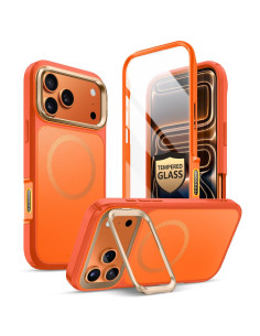 Etui do iPhone 17 Pro Max Supcase MagSafe Ares Flip MagSafe Pomarańczowy