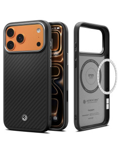 Etui iPhone 17 Pro Max Spigen Enzo Aramid "T" Mag Czarny