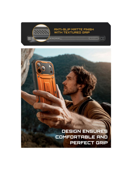 Etui do iPhone 17 Pro Max Supcase MagSafe Unicorn Pomarańczowy
