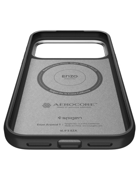 Etui iPhone 17 Pro Max Spigen Enzo Aramid "T" Mag Czarny