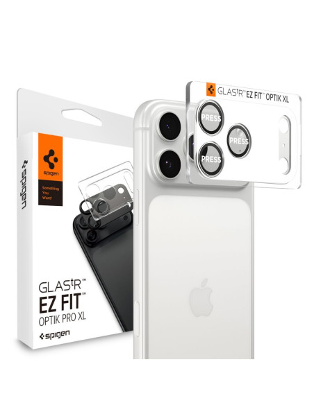Osłona aparatu iPhone 17 Pro Max Spigen Optik Pro XL Srebrny