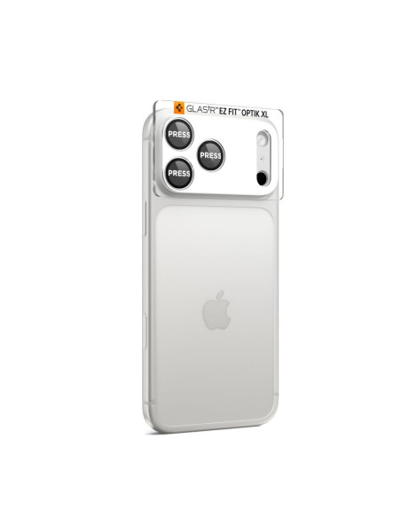 Osłona aparatu iPhone 17 Pro Max Spigen Optik Pro XL Srebrny