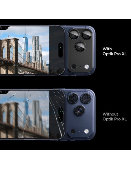 Osłona aparatu iPhone 17 Pro Max Spigen Optik Pro XL Czarny