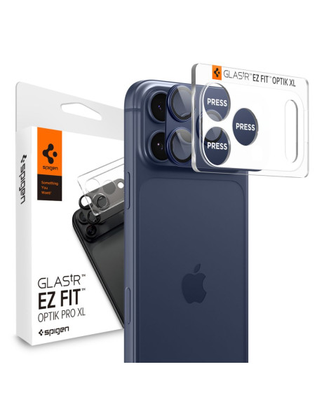 Osłona aparatu iPhone 17 Pro Max Spigen Optik Pro XL Niebieski
