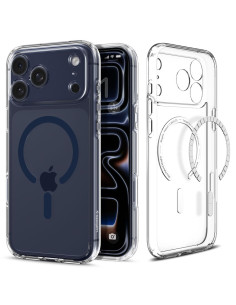 Etui do iPhone 17 Pro Max Spigen MagSafe Ultra Hybrid MagSafe Przezroczysty / Niebieski