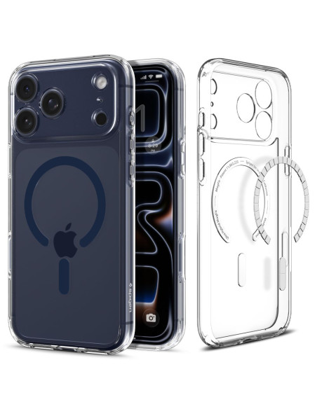 Etui do iPhone 17 Pro Max Spigen MagSafe Ultra Hybrid MagSafe Przezroczysty / Niebieski