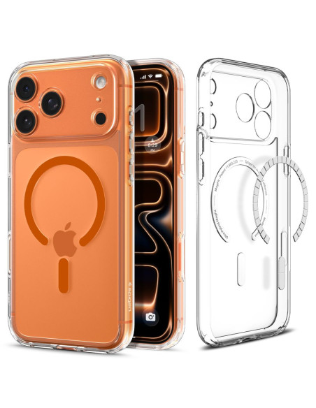 Etui do iPhone 17 Pro Max Spigen MagSafe Ultra Hybrid MagSafe Przezroczysty / Pomarańczowy