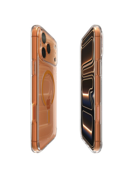 Etui do iPhone 17 Pro Max Spigen MagSafe Ultra Hybrid MagSafe Przezroczysty / Pomarańczowy
