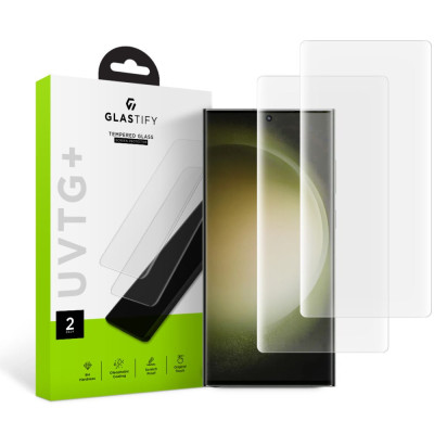 2x Szkło Hartowane Glastify UV tg+ Galaxy S23 Ultra