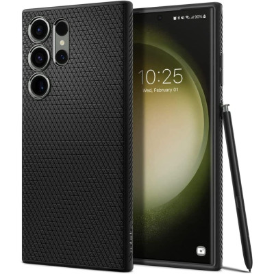 Etui Do Galaxy S23 Ultra Spigen Liquid Air Czarny Matowy